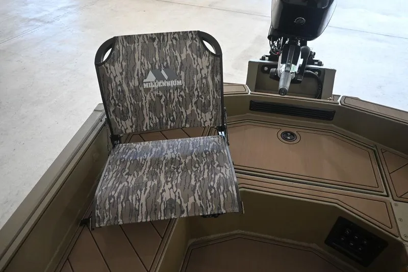 Slide: The Image of Camouflage boat seat in a 2026 Thor 1754 Timber Hammer. - 10