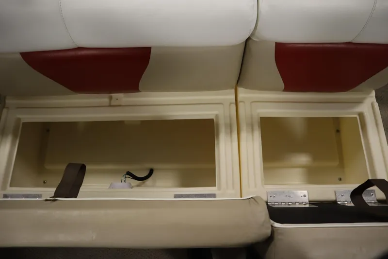 Slide: The Image of Open storage compartments in 2008 Bentley Pontoons 240 CRUISE boat seats. - 32
