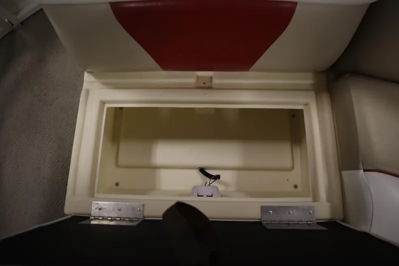 Slide: The Image of Open storage compartment in 2008 Bentley Pontoons 240 CRUISE boat interior. - 35