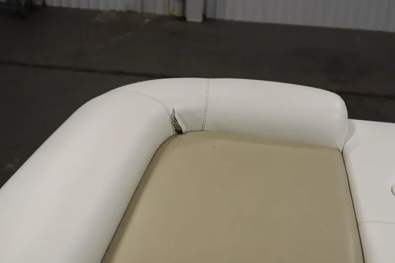 Slide: The Image of Torn upholstery on 2008 Bentley Pontoons 240 CRUISE boat seat. - 47