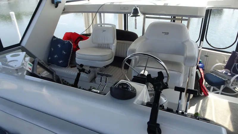 Slide: The Image of Carver 440 Aft Cabin Motor Yacht 1994 - 16