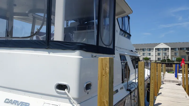 Slide: The Image of Carver 440 Aft Cabin Motor Yacht 1994 - 5