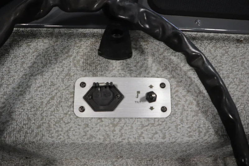Slide: The Image of Control panel on 2017 Tracker 20 CW Pontoon boat, featuring tilt adjustment. - 15