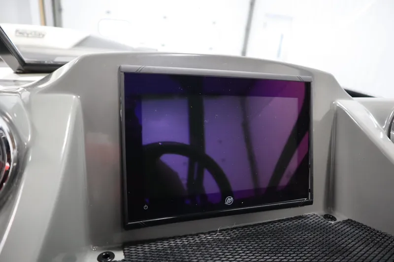 Slide: The Image of Dashboard display of 2023 Heyday WT Surf boat, featuring a sleek touchscreen interface. - 22