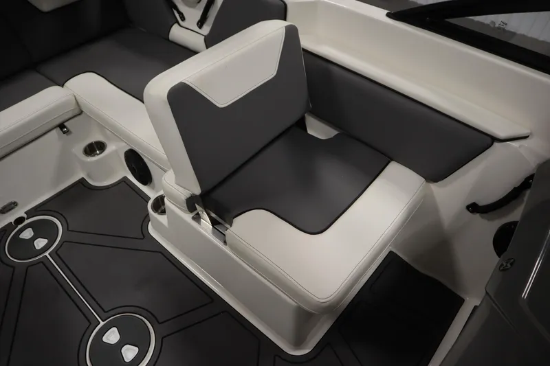 Slide: The Image of 2023 Heyday WT Surf boat interior with sleek seating and modern design. - 35