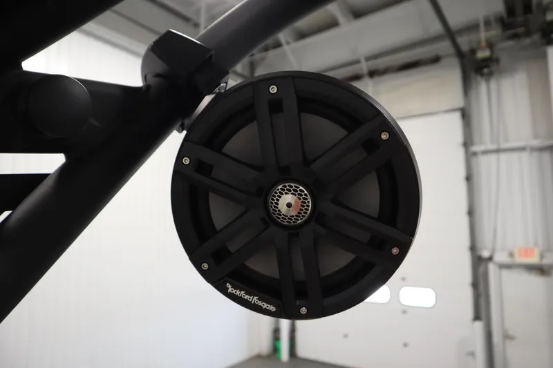 Slide: The Image of Close-up of a Rockford Fosgate speaker on a 2023 Heyday WT Surf boat. - 44