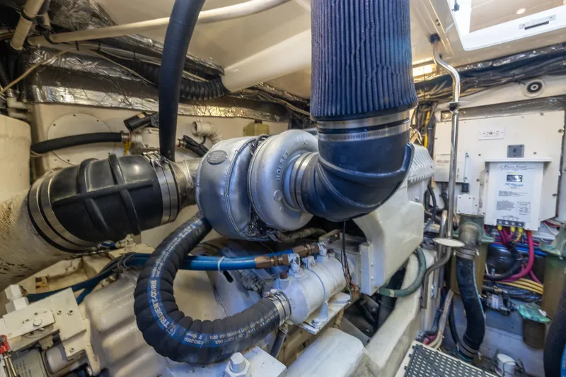 Slide: The Image of Engine room of 2004 Tiara Yachts 4200 Open. - 37