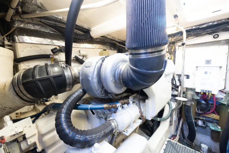 Slide: The Image of Engine room of 2004 Tiara Yachts 4200 Open. - 38