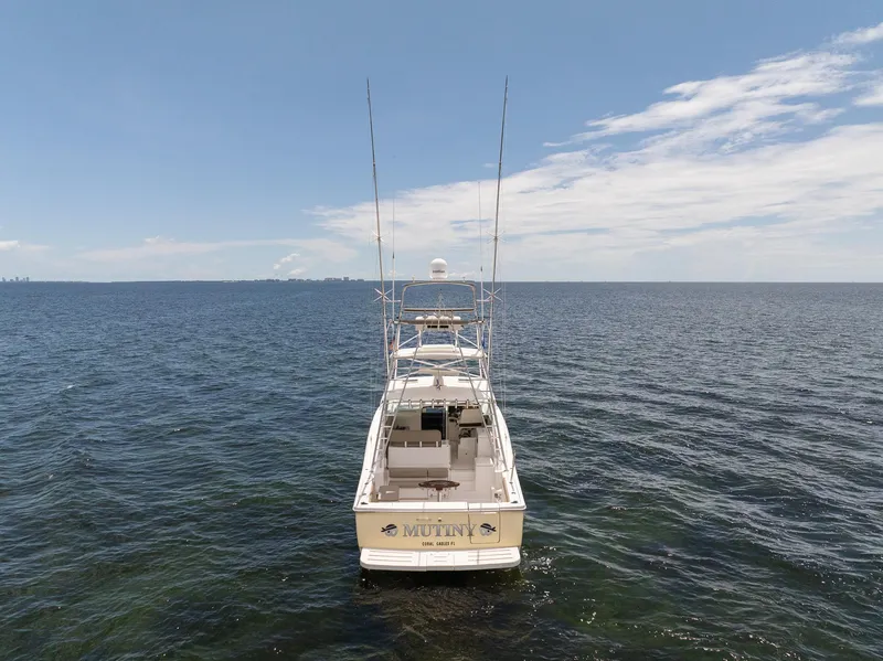 Slide: The Image of 2004 Tiara Yachts 4200 Open on open sea. - 7