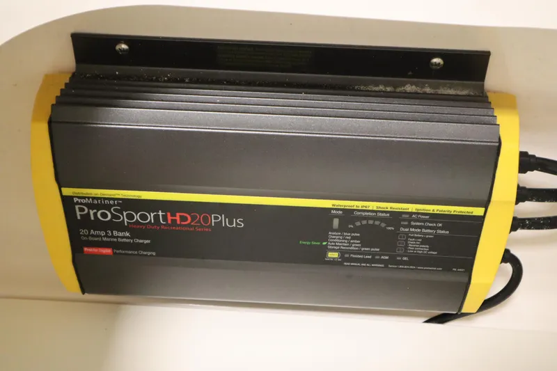 Slide: The Image of ProMariner ProSport HD20 Plus marine battery charger on 2022 Robalo 246 Cayman boat. - 25