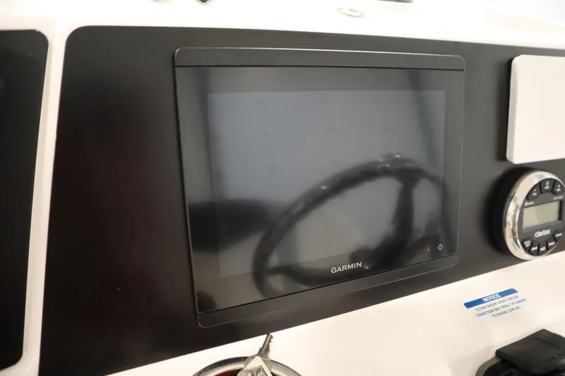 Slide: The Image of Garmin display on 2022 Robalo 246 Cayman boat dashboard. - 40