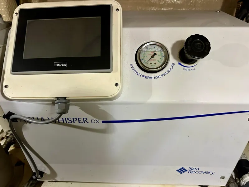 Slide: The Image of Sea Recovery watermaker control panel on 1989 Grand Banks 42 Classic yacht. - 14