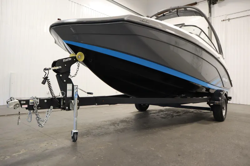 Slide: The Image of 2021 Yamaha Boats 190 AR on trailer in indoor storage facility. - 42