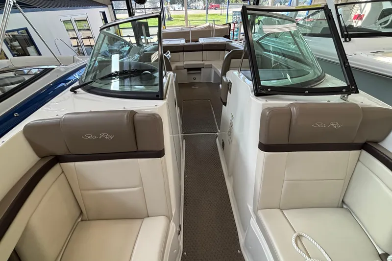 Slide: The Image of Close-up of 2013 Sea Ray 270 SLX tachometer showing 12 volts and 99.7 hours. - 8