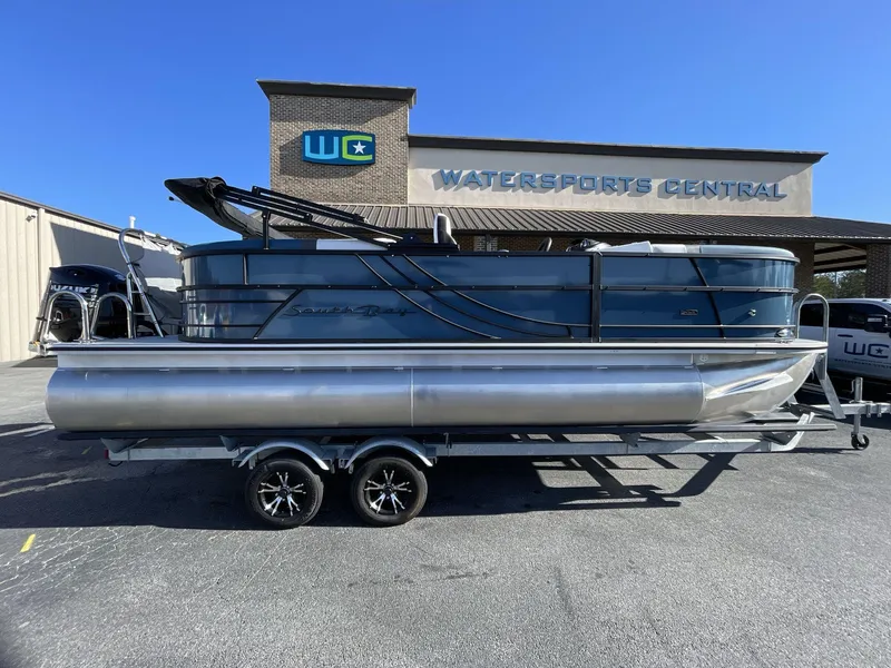 Slide: The Image of 2025 South Bay S222 RS pontoon boat at Watersports Central dealership. - 33