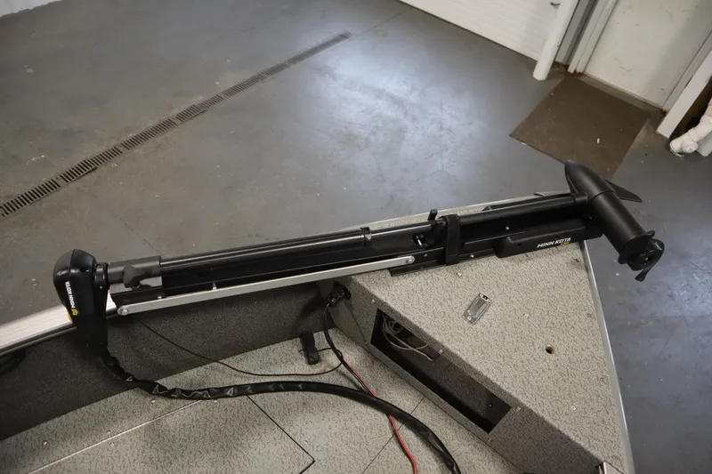 Slide: The Image of 2021 Lund 1675 ADVENTURE WT boat with Minn Kota trolling motor installed. - 12