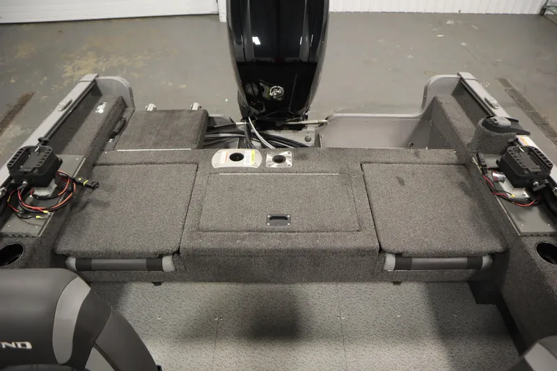 Slide: The Image of 2021 Lund 1675 ADVENTURE WT boat interior with storage compartments and seating. - 37