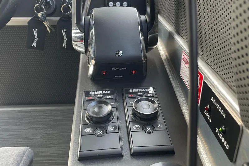 Slide: The Image of Control panel of 2024 Viggo C10 boat with Simrad navigation system. - 8