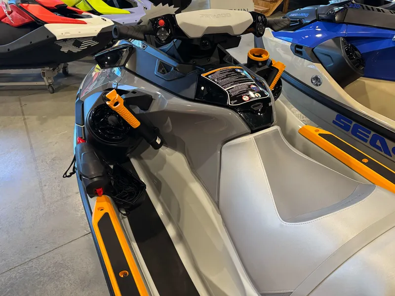 Slide: The Image of 2025 Sea-Doo Fishpro Trophy 170 jet ski with sleek design and advanced features. - 7