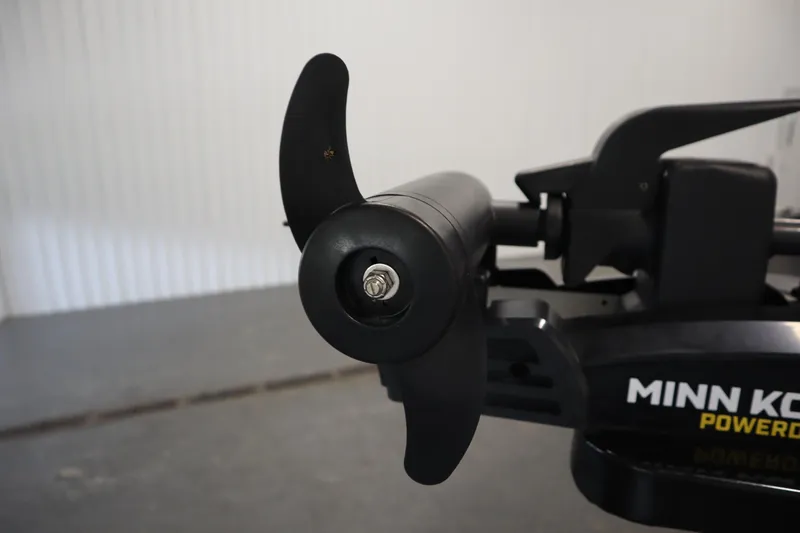 Slide: The Image of Close-up of Minn Kota trolling motor on 2023 Tracker V16 Pro Guide WT boat. - 4