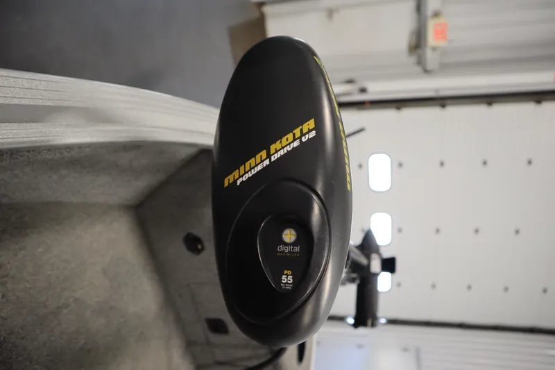 Slide: The Image of Minn Kota PowerDrive V2 motor on 2013 Alumacraft 165 Classic SC boat. - 12