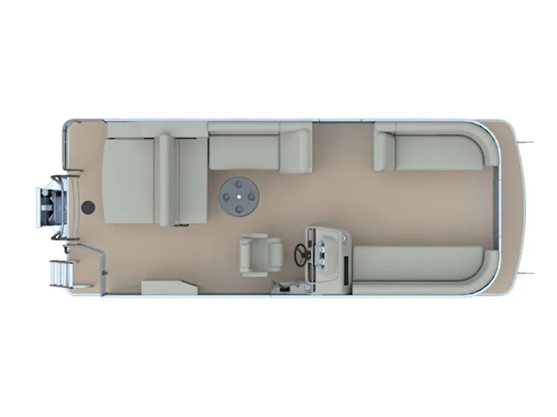 Slide: The Image of Top view of 2026 Godfrey SWEETWATER 2286 SFL pontoon boat layout. - 21