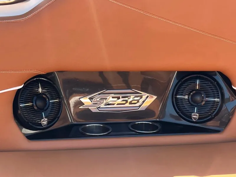 Slide: The Image of 2021 Supreme S 238 boat speakers with sleek design and premium finish. - 10