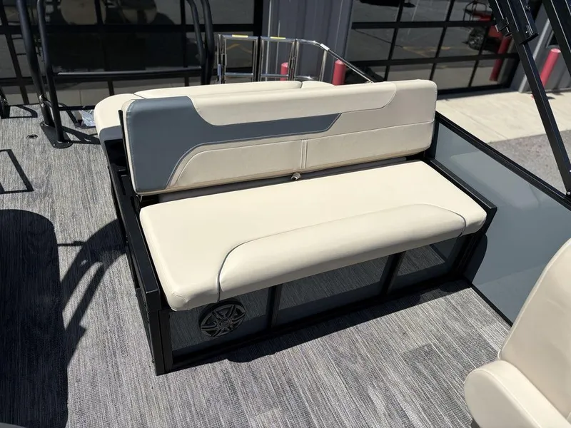 Slide: The Image of 2026 Godfrey SWEETWATER 2286 SFL boat seating with beige upholstery and modern design. - 10