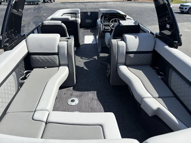 Slide: The Image of 2026 Godfrey AquaPatio 255 ULC interior with luxurious seating and modern design. - 18