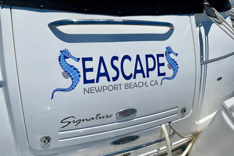 Slide: The Image of Chaparral Signature 350 boat with "Seascapes" logo, Newport Beach, CA, 2005 model. - 8