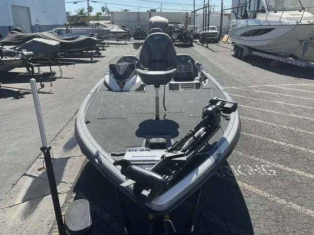 Slide: The Image of 2023 Ranger Z520R Ranger Cup Equipped boat in a marina, front view. - 3
