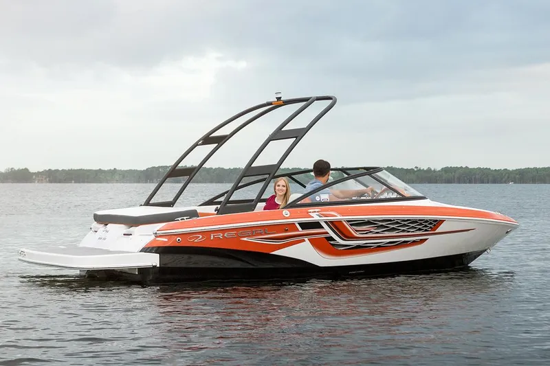 Slide: The Image of Manufacturer Provided Image: 2017 Regal 1900 ESX Bowrider on calm water with two passengers. - 31