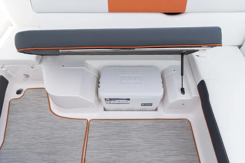 Slide: The Image of Manufacturer Provided Image: 2017 Regal 1900 ESX Bowrider storage compartment with cooler under seat. - 38