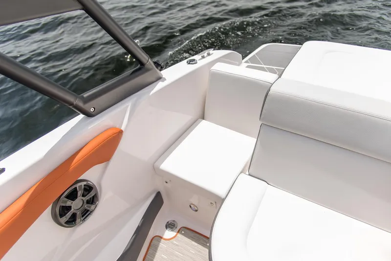 Slide: The Image of Manufacturer Provided Image: 2017 Regal 1900 ESX Bowrider interior seating and speaker detail. - 39