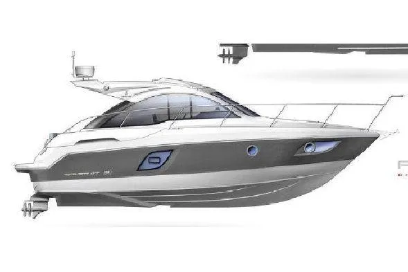 Slide: The Image of 2016 Beneteau GT35 yacht side view illustration. - 45