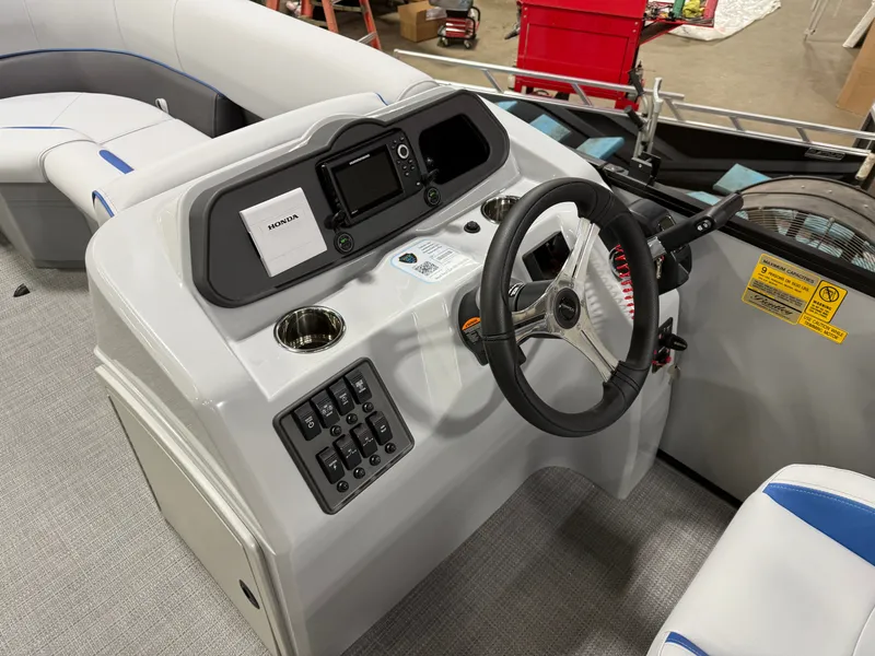 Slide: The Image of Bentley Pontoons Bolt 150HP 203 Tritoon $41995 2025 - 12