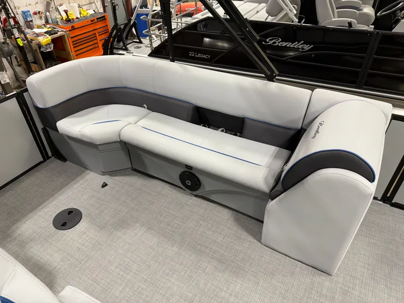 Slide: The Image of Bentley Pontoons Bolt 150HP 203 Tritoon $41995 2025 - 18