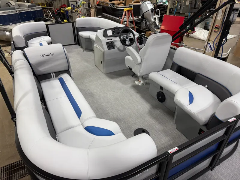 Slide: The Image of Bentley Pontoons Bolt 150HP 203 Tritoon $41995 2025 - 21