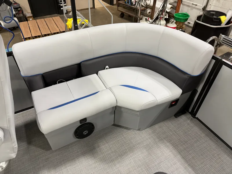 Slide: The Image of Bentley Pontoons Bolt 150HP 203 Tritoon $41995 2025 - 19