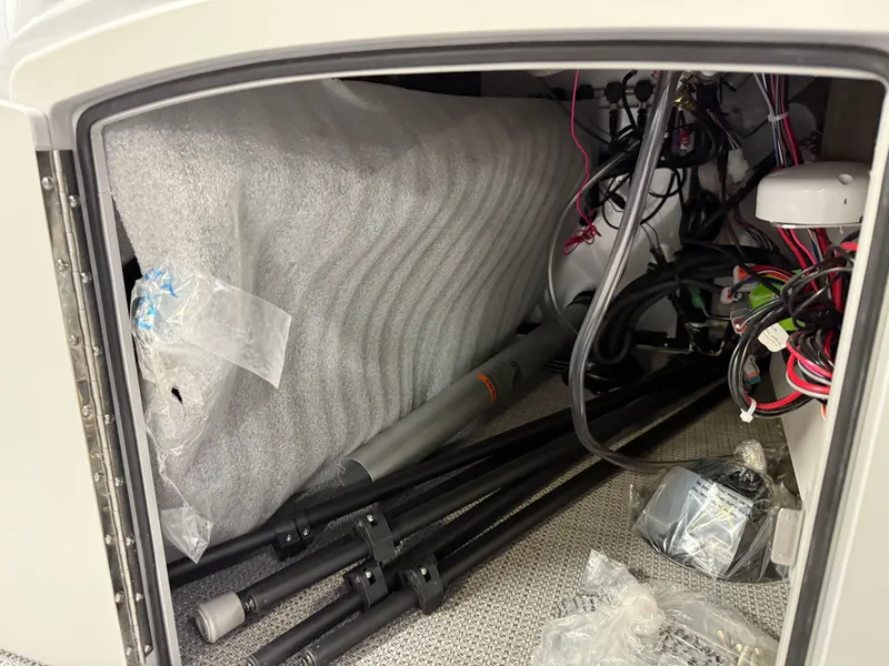 Slide: The Image of Bentley Pontoons Bolt 150HP 203 Tritoon $41995 2025 - 25