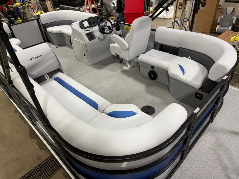 Slide: The Image of Bentley Pontoons Bolt 150HP 203 Tritoon $41995 2025 - 4