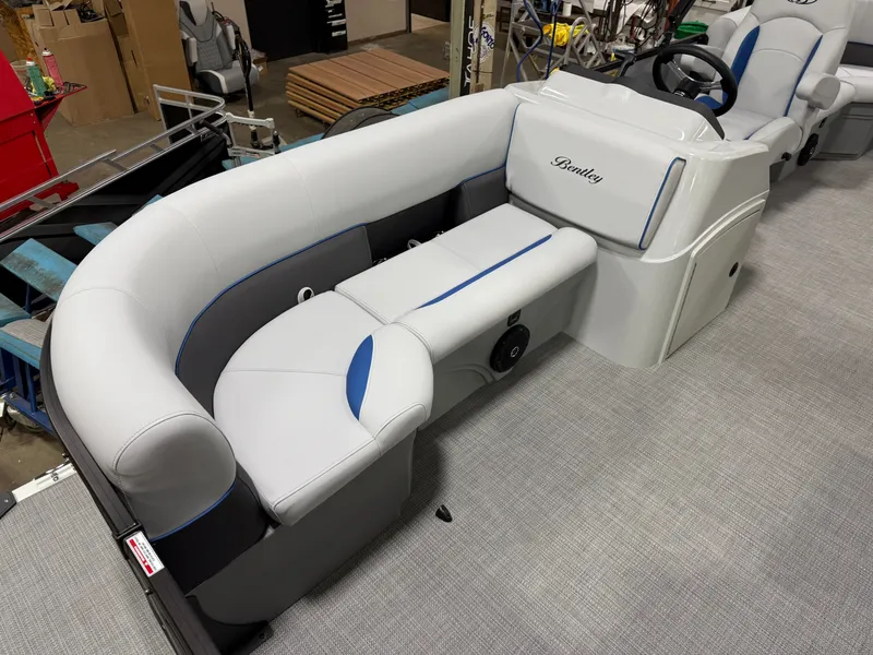 Slide: The Image of Bentley Pontoons Bolt 150HP 203 Tritoon $41995 2025 - 8