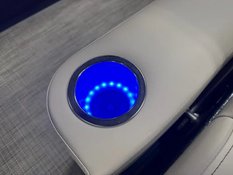 Slide: The Image of Bentley Pontoons Legacy 223 Swingback Tritoon & Honda 4-Stroke EFI 2025 - 26