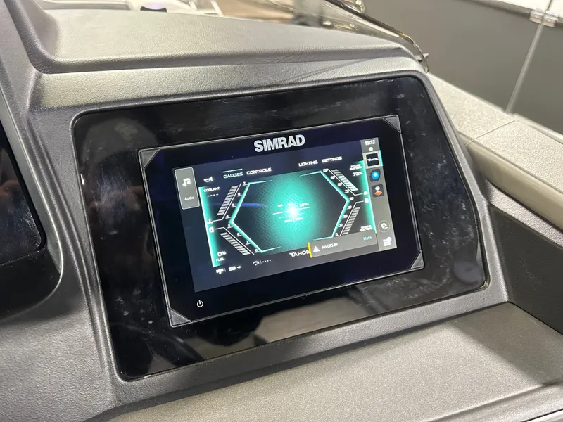 Slide: The Image of Tahoe Cascade 2385 Cruise Rear Bench Tritoon & Honda 225HP 4-Stroke EFI 2025 - 14