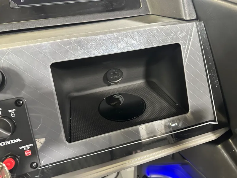 Slide: The Image of Tahoe Cascade 2385 Cruise Rear Bench Tritoon & Honda 225HP 4-Stroke EFI 2025 - 15