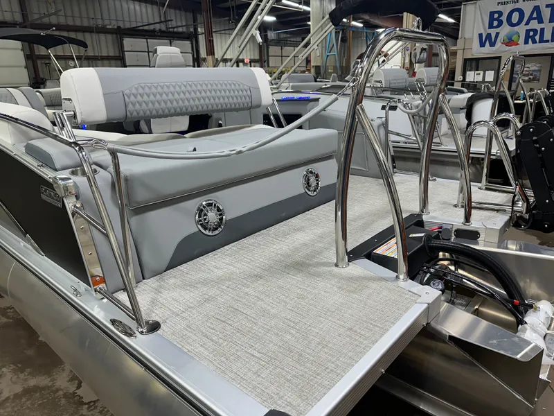 Slide: The Image of Tahoe Cascade 2385 Cruise Rear Bench Tritoon & Honda 225HP 4-Stroke EFI 2025 - 45