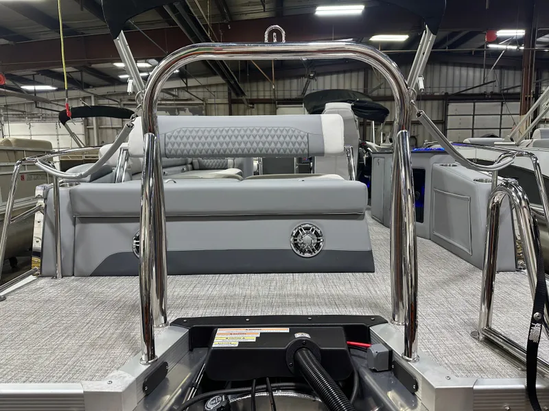 Slide: The Image of Tahoe Cascade 2385 Cruise Rear Bench Tritoon & Honda 225HP 4-Stroke EFI 2025 - 50