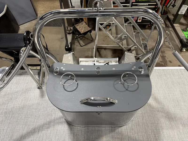 Slide: The Image of Tahoe Cascade 2385 Quad Lounge Shift SS Tritoon & Honda 4-Stroke EFI 2025 - 26