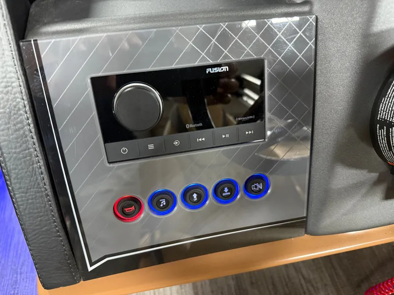 Slide: The Image of Tahoe Cascade 2385 Quad Lounge Shift Windshield Tritoon & Honda 4-Stroke EFI 2025 - 14