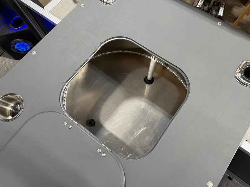 Slide: The Image of Tahoe GEOfish 2385 Rear Fish Tritoon & Honda 4-Stroke EFI 2025 - 26